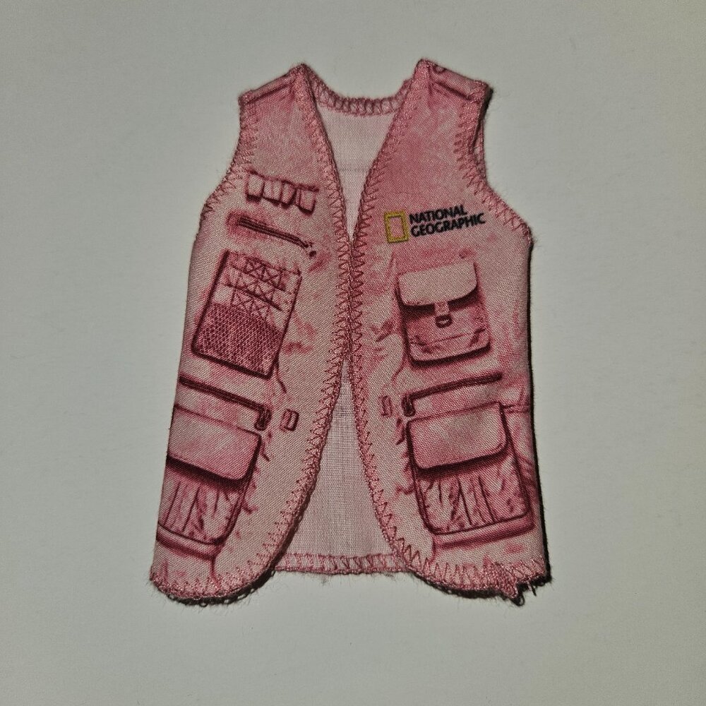 Barbie Doll National Geographic Pink VEST REPLACEMENT ONLY
